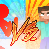 Red Stickman vs Monster School