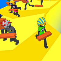 Stickman Planks Fall